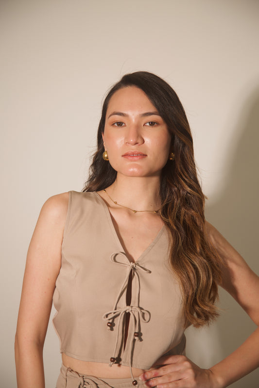 Jaide Skirt- Beige