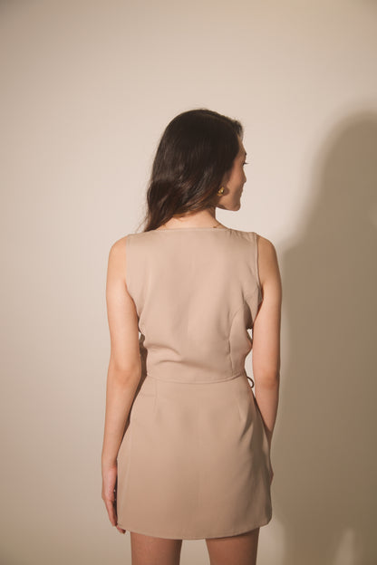 Jaide Skirt- Beige