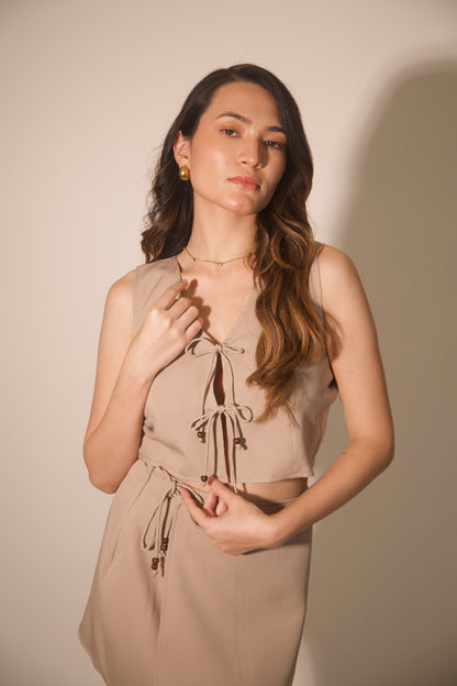 Jaide Skirt- Beige